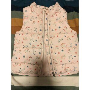 Flowered Puffer Vest